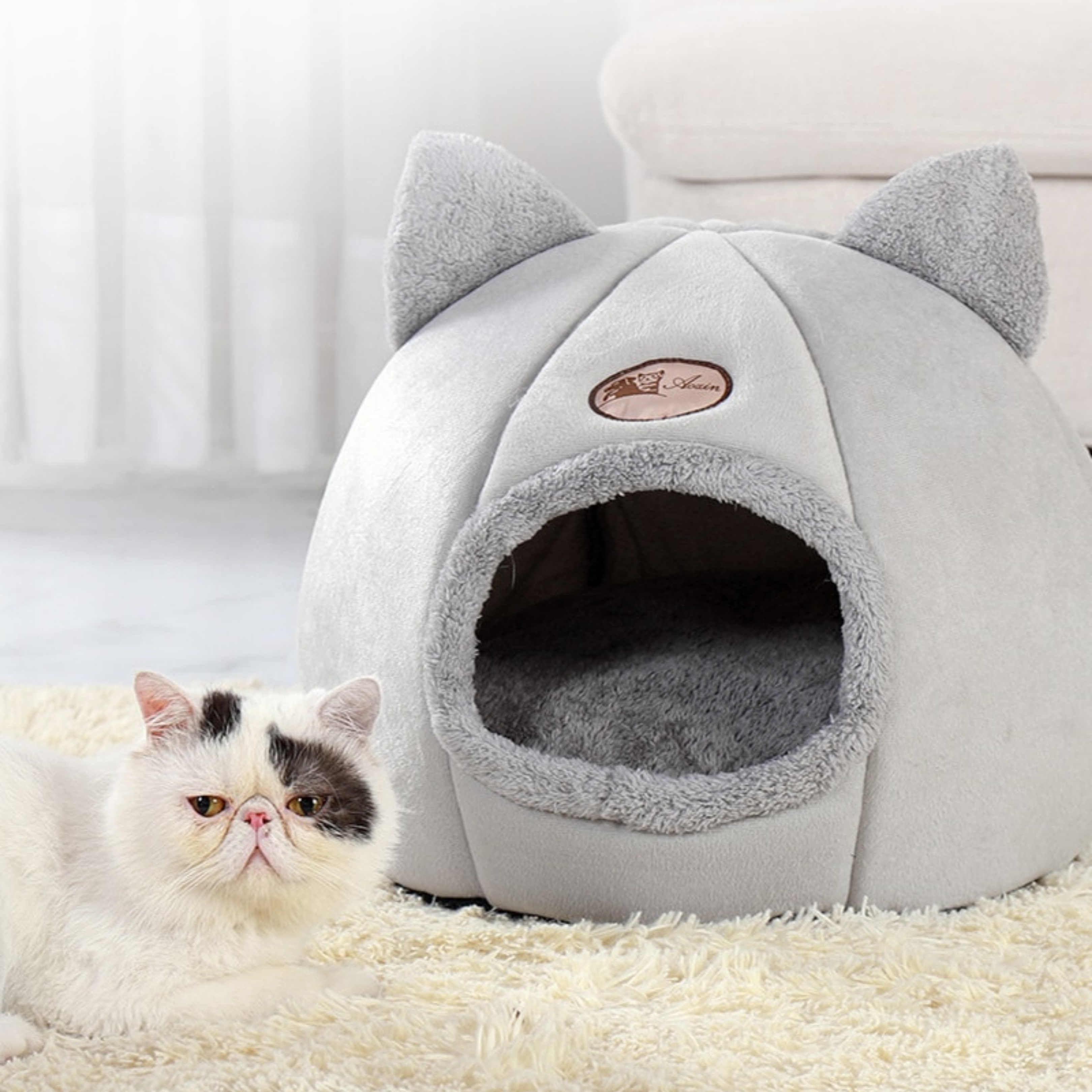 Wahre Katzenliebe™  Kuschelige Katzenhöhle "DeepSleep" - Wahre Katzenliebe
